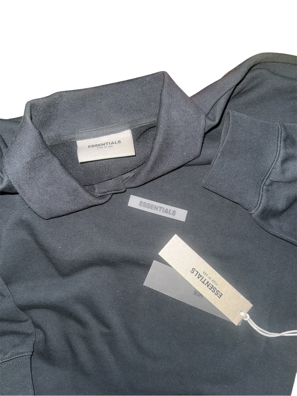 Black Essentials Fear of God Polo Crewneck